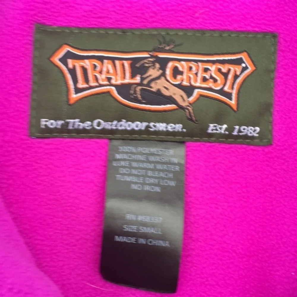 Trail Crest Fleece Zip-Up, Size Small